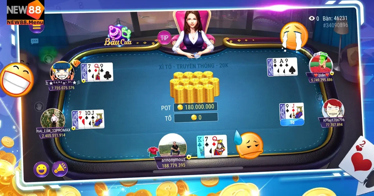 Tìm Hiểu Game Bài Xì Tố Tại New88 - Cách Chơi & Mẹo Chơi 2 Tìm hiểu về luật chơi game bài xì tố tại New88