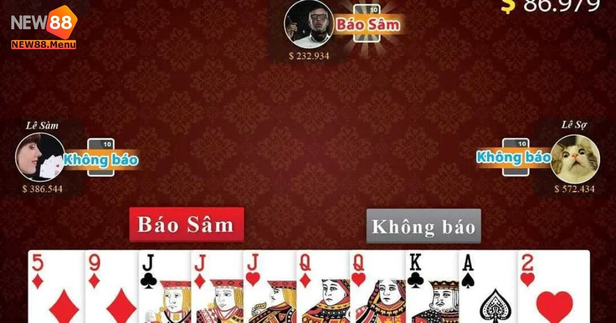 Luật Chơi Sâm Lốc Online & Tối Ưu Khi Chơi Bài Tại New88 2 Luật chơi Sâm Lốc online và cách tối ưu bài để tránh cháy